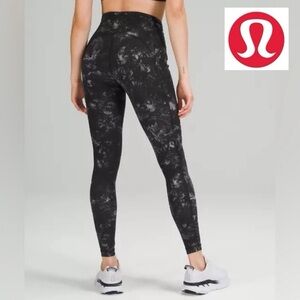 lululemon athletica Charcoal Tie-Dye Leggings